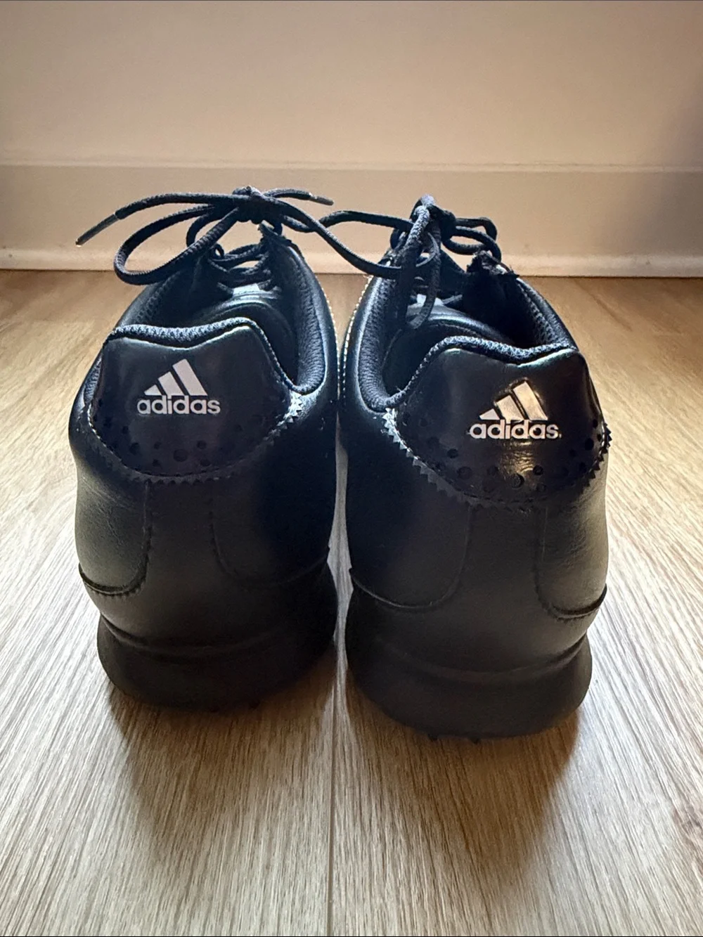 Women’s Black Adidas Fitfoam Golf Shoes Sz